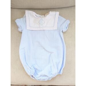 The Beaufort Bonnet Company 2T Townes Top Sail Bubble Breakers Blue Seersucker